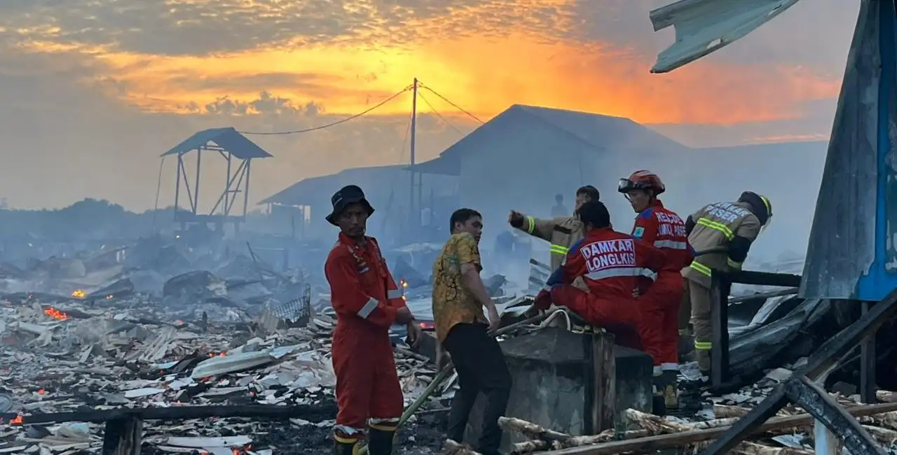 Kebakaran Desa Muara Adang, Kec. Long Ikis